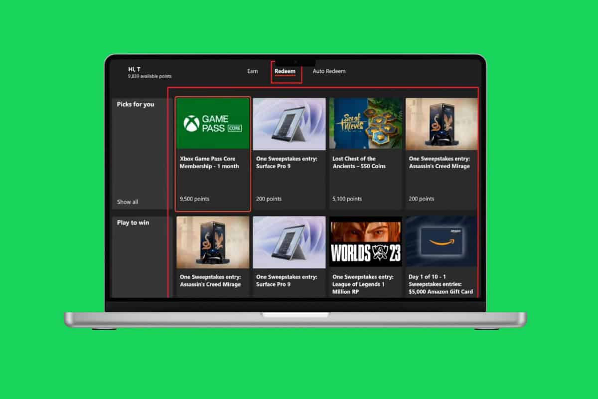 How to Redeem Microsoft Reward Points on Xbox Series XS 