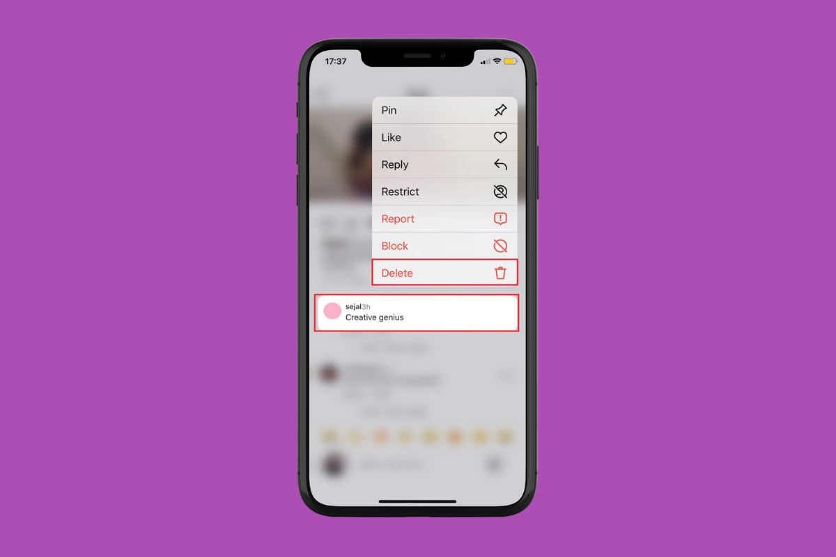 How to Remove or Delete Comment on Instagram